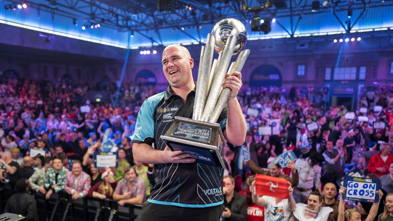 Rob Cross krönte seine überragende Saison 2017 mit dem WM-Titel im legendären Alexandra Palace