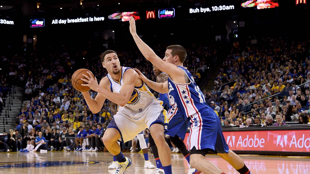 Thompson-Show beim Sieg der Warriors