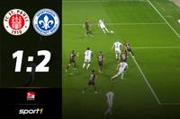 Der FC St. Pauli verliert das Abendspiel der 2. Liga knapp gegen Darmstadt. Lilien-Kapitän Fabian Holland besorgte mit einem Sensations-Hammer den Siegtreffer.