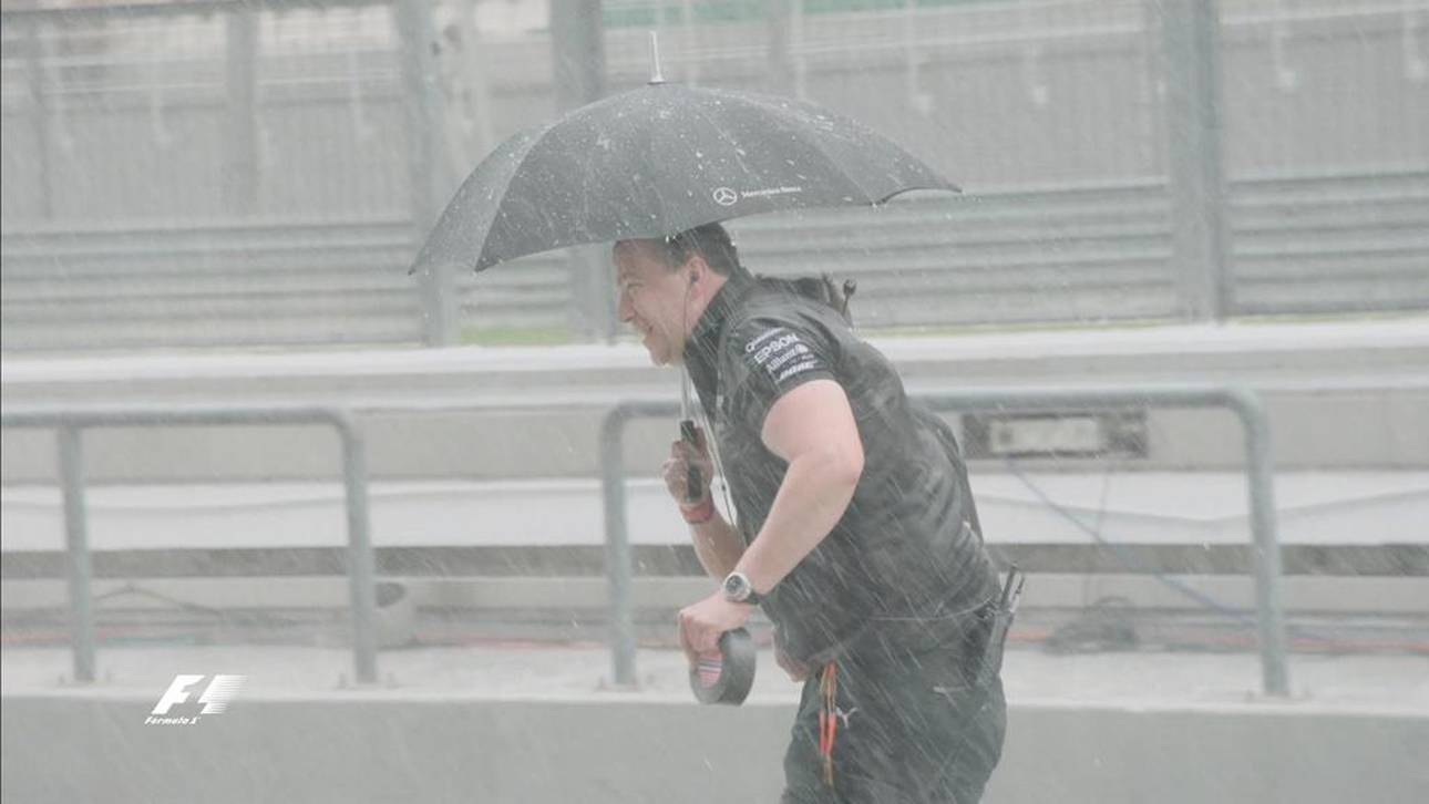 Regen sorgt für Unterbrechung