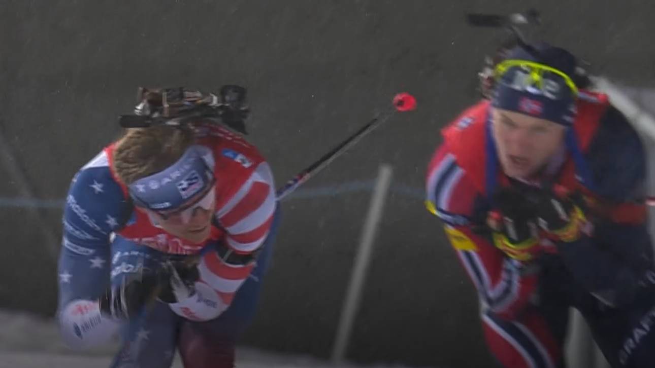 Cambell Wright winkte mitten im Wettkampf seinen Betreuern zu