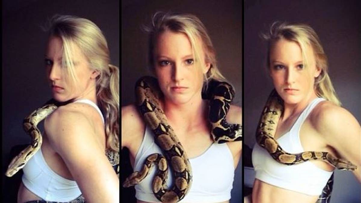 Morris hat es aber nicht nur mit Stangen beim Stabhochsprung, sondern auch mit Schlangen. Die sind nämlich ihr großes Hobby