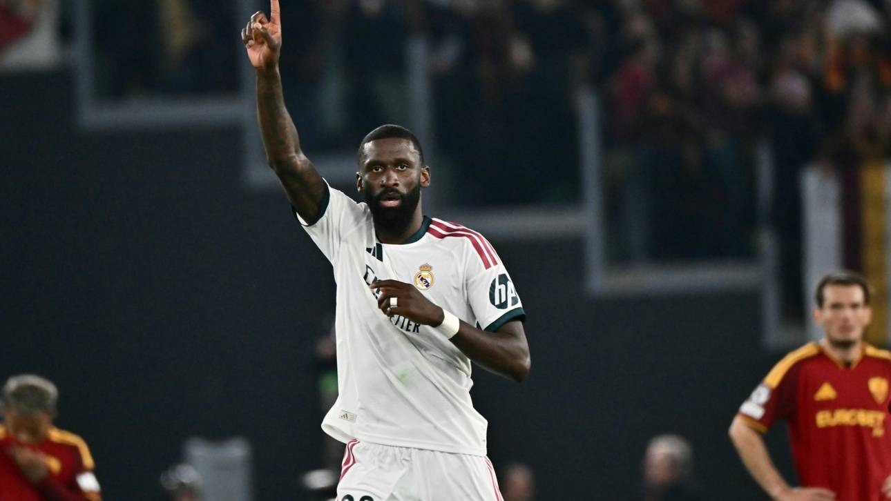 Rüdiger trifft spät: Real dreht Spiel in Rom