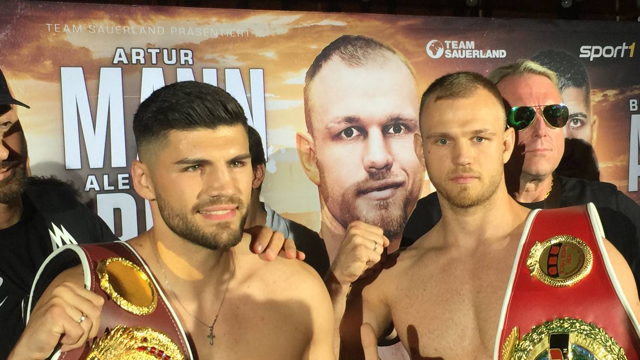 Artur Mann (l.) und Alexander Peil stehen sich in Hannover gegenüber