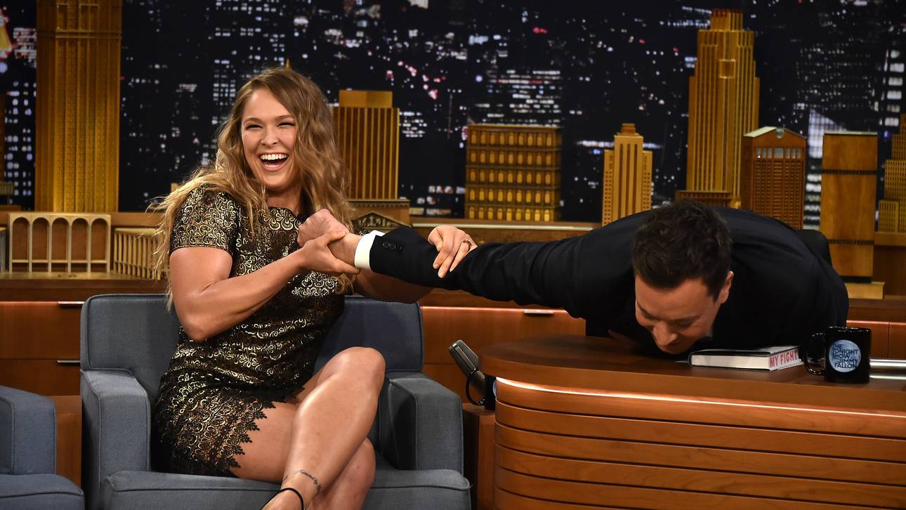 Ronda Rousey Visits 'The Tonight Show Starring Jimmy Fallon'