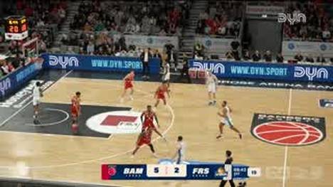 Spiel Highlights zu BMA365 Bamberg Baskets - SKYLINERS Frankfurt