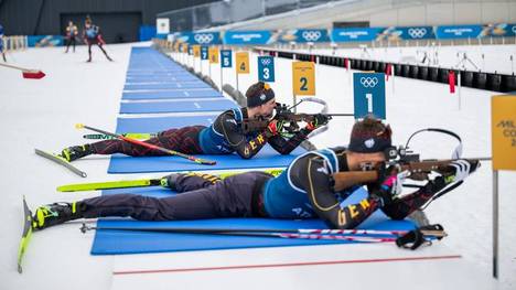 Philipp Horn verpasst beim Massenstart der Herren knapp das Podest. Entsprechend gedrückt zeigt sich der deutsche Biathlet nach dem Rennen.