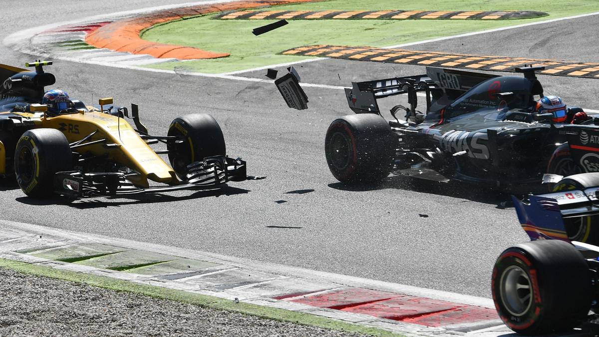 Zuvor fliegen zwischen ihm und Romain Grosjean die Fetzen