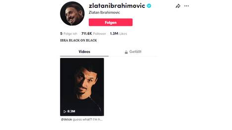 Zlatan Ibrahimovic begeistert schon lange Millionen Fans auf Instagram. Jetzt hat sich der Superstar auch einen eigenen TikTok-Kanal erstellt.