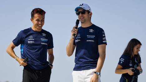 Nicholas Latifi (r.) zusammen mit seinem Teamkollegen Alexander Albon