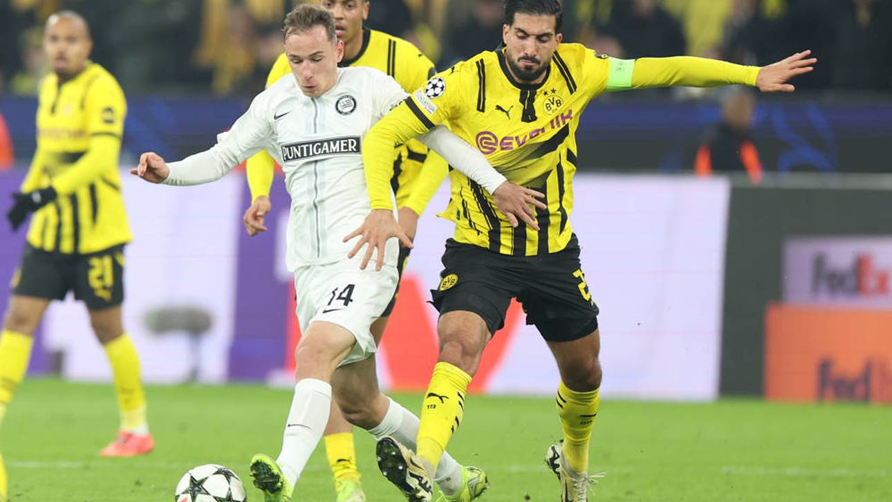 Lovro Zvonarek spielte mit Sturm Graz in der Champions League gegen den BVB