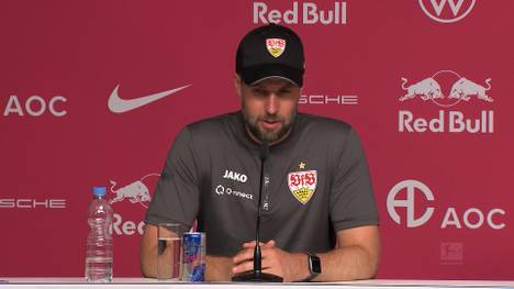 Sebastian Hoeneß ist nach der Niederlage seiner Mannschaft gegen RB Leipzig nicht in bester Laune.