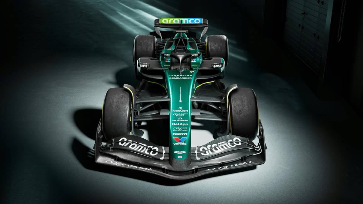 Auch Aston Martin hat den neuen Boliden präsentiert: AMR24
heißt das neue Gefährt von Fernando Alonso und Lance Stroll.  