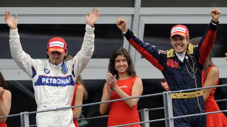 Zwischen 2007 und 2010 traten Sebastian Vettel (r.) und Robert Kubica (l.) in der Formel 1 gegeneinander an