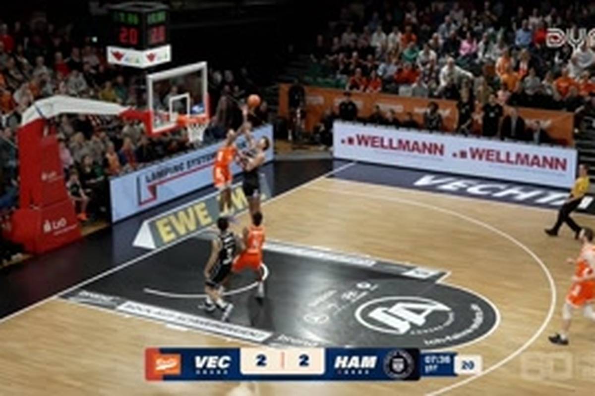 Spiel Highlights zu RASTA Vechta - Veolia Towers Hamburg