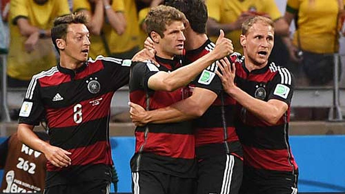 Deutschland gewinnt gegen Brasilien mit 7:1