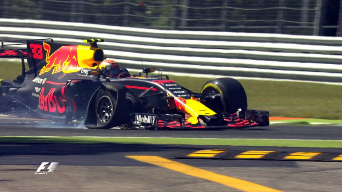 Max Verstappen nimmt sich wieder einmal die Chance auf ein besseres Resultat. Nach einem Platten am rechten Vorderreifen fährt er immerhin noch in die Punkte