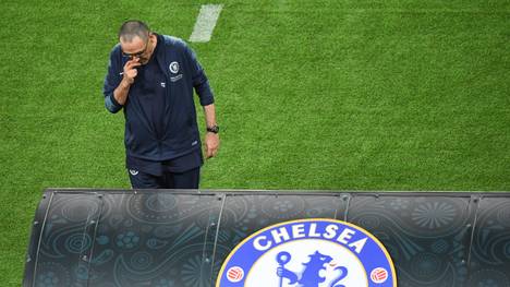 Maurizio Sarri beim Europa-League-Finale zwischen Chelsea und Arsenal