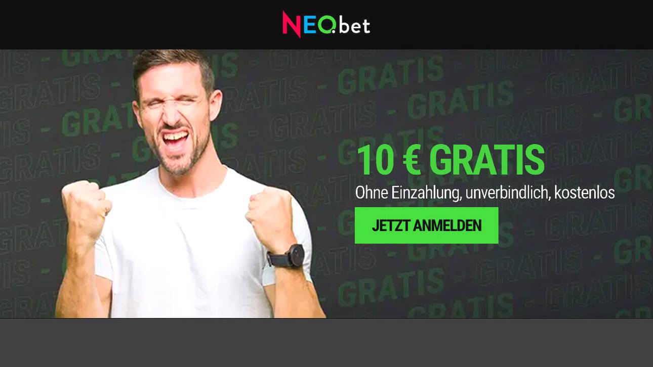 Bei NEObet gibt es einen 10€ Wettgutschein ohne Einzahlung