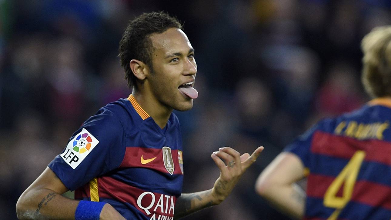 So feierte Neymar Barcas Sieg