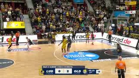 Spiel Highlights zu MHP RIESEN Ludwigsburg - EWE Baskets Oldenburg