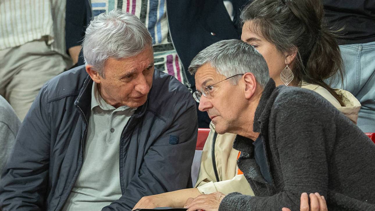 Svetislav Pesic und Herbert Hainer im Mai 2025
