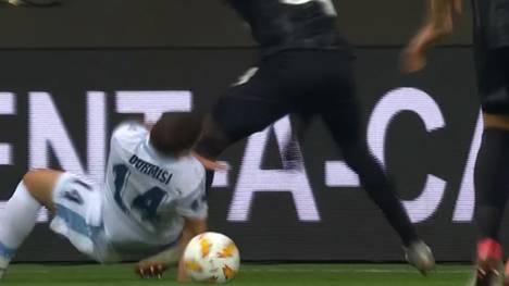 Europa League: Horror-Verletzung von Lazio-Profi Durmisi gegen Frankfurt