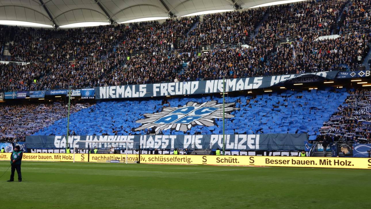 HSV-Choreo: „Hamburg hasst die Polizei“