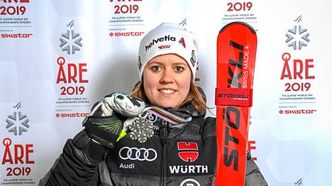 Viktoria Rebensburg holte die einzige deutsche Medaille bei der alpinen Ski-WM
