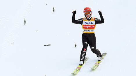 Katharina Althaus wurde beim Weltcup in Sapporo Zweite