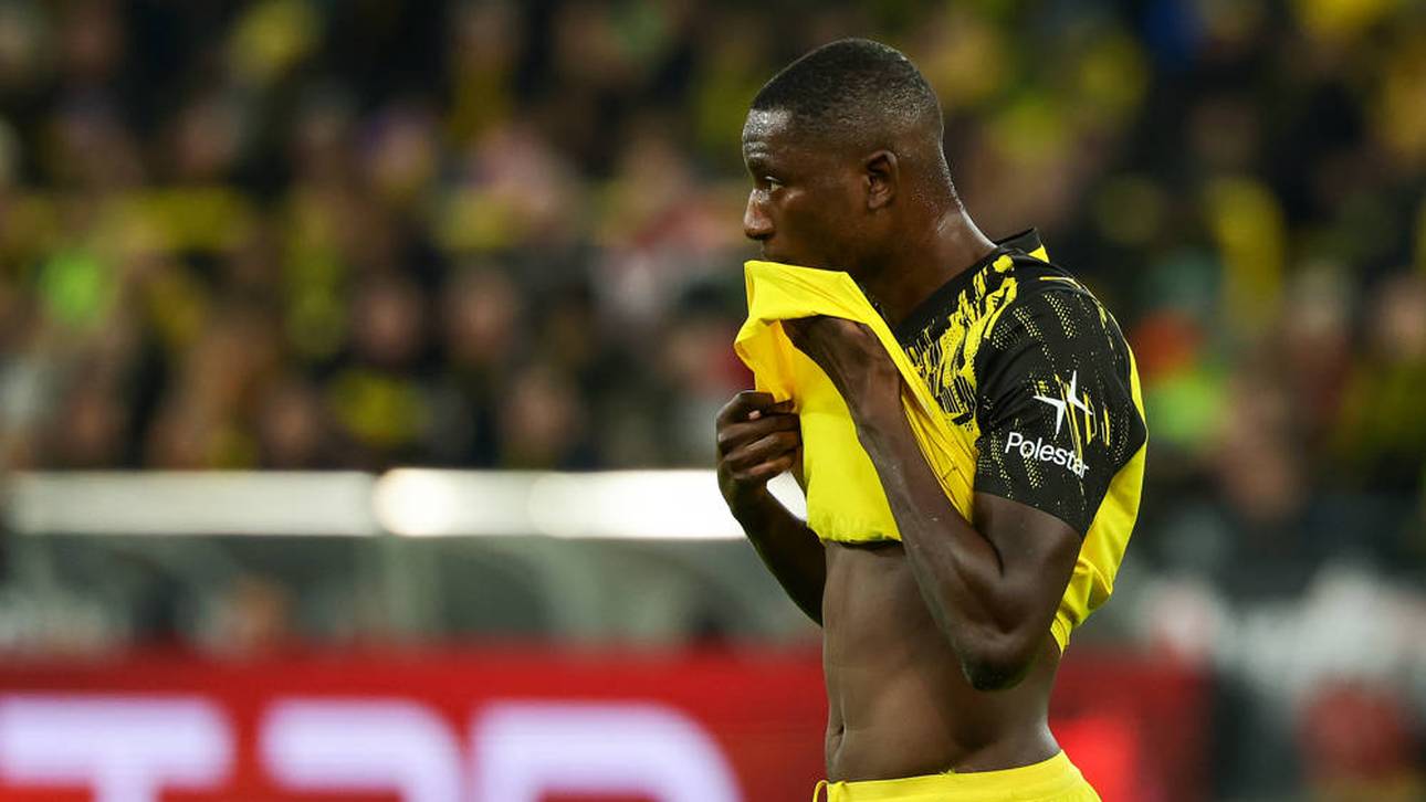 Serhou Guirassy sitzt gegen Eintracht Frankfurt zunächst nur auf der Bank