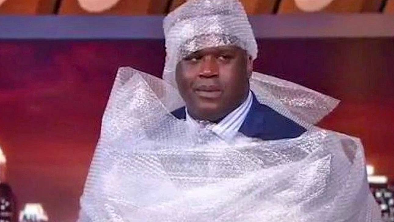 O’Neal packt sich selbst in Folie