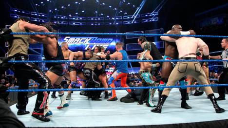 Der Hauptkampf von WWE SmackDown Live vor dem Royal Rumble artete aus