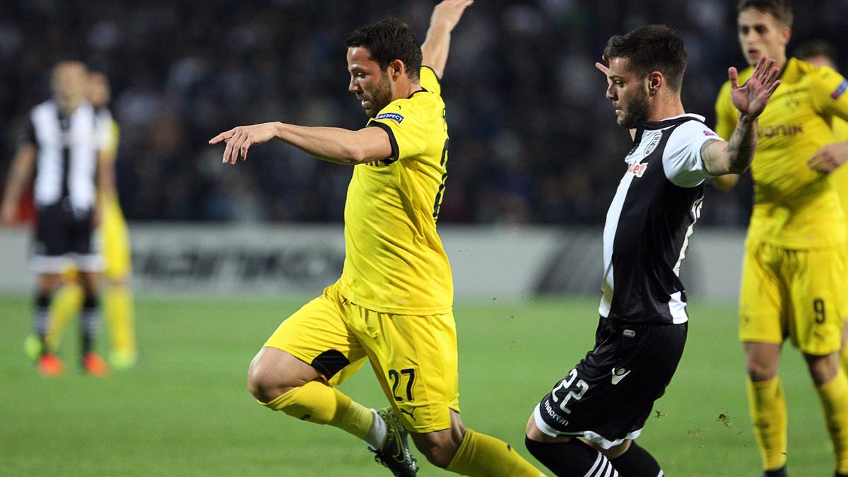 Gonzalo Castro (l.) bekommt von Trainer Thomas Tuchel in Saloniki eine erneute Chance, sich zu beweisen