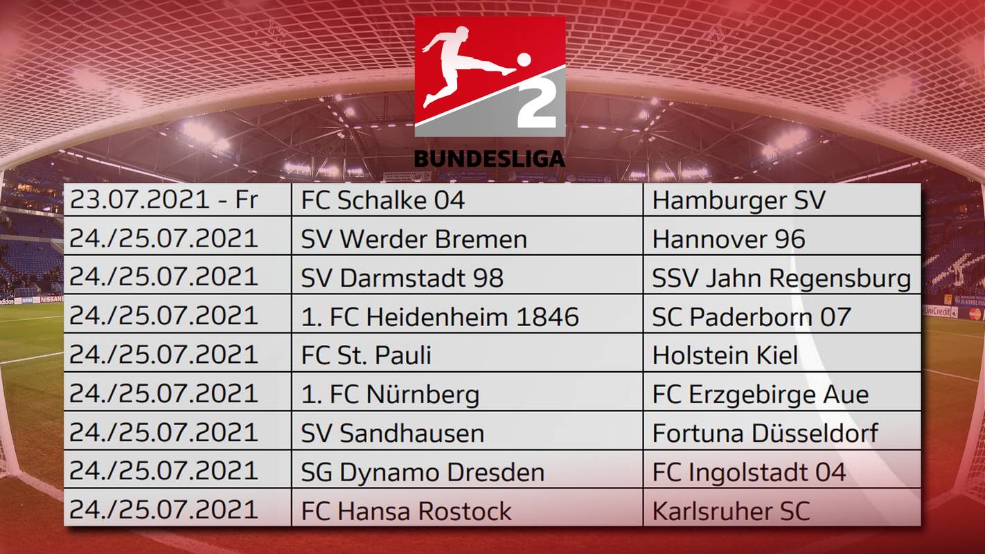 Bundesliga 2 Bundesliga Spielplan Der Saison 2021 22 Veroffentlicht