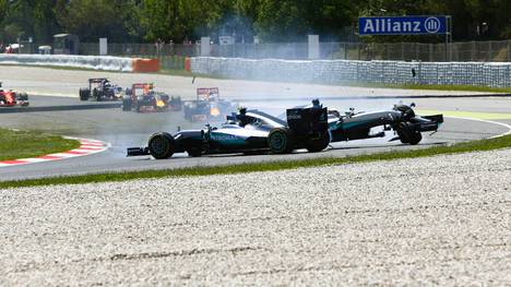 Hier krachte Lewis Hamilton in Nico Rosberg