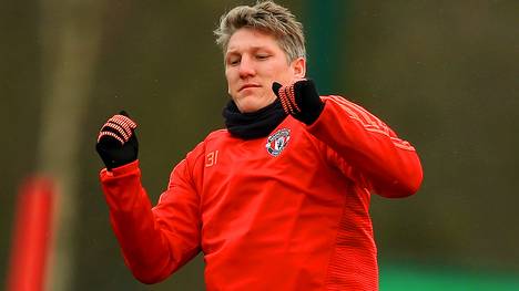 Bastian Schweinsteiger im Training von Manchester United