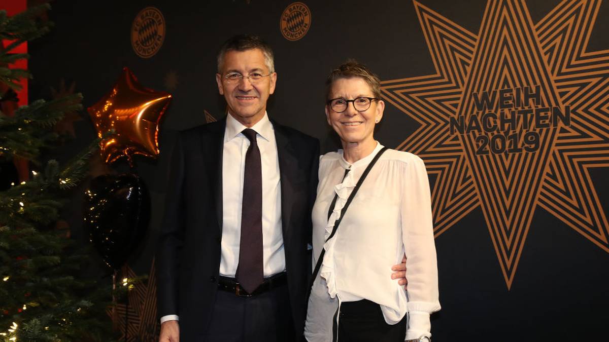 Herbert Hainer darf mit seiner Frau Angelica seine erste Weihnachtsfeier als neuer FCB-Präsident feiern