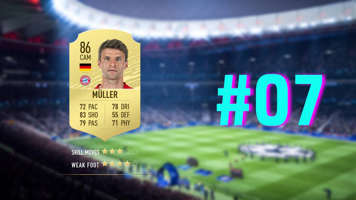 PLATZ 7: Thomas Müller (FC Bayern München) - 86