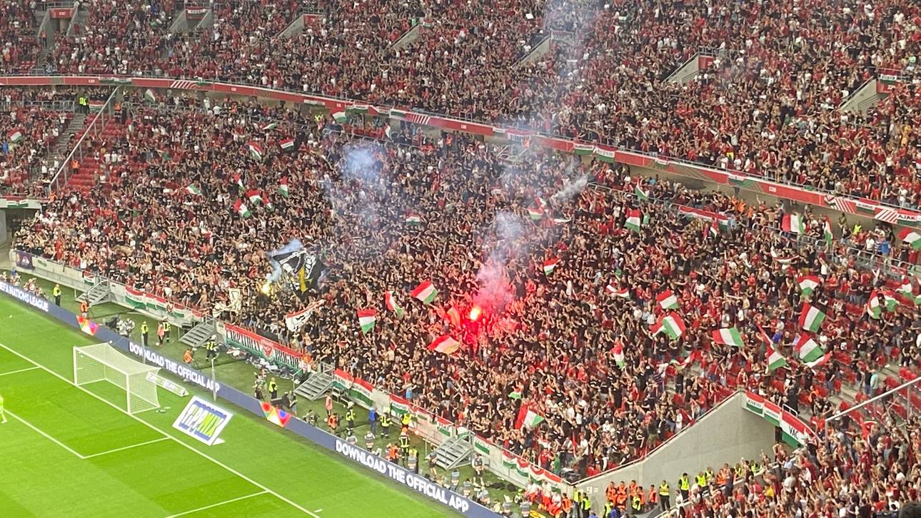 Pyrotechnik gab es beim Samstagsspiel nur kurz