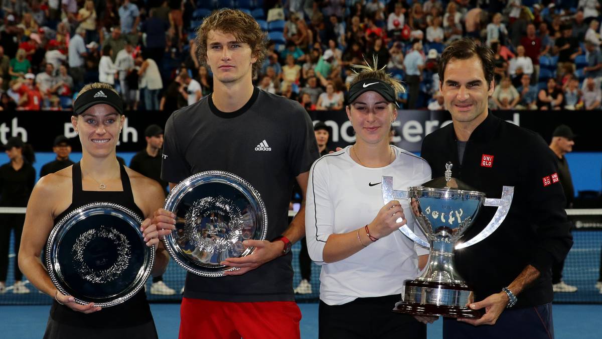 Zu Beginn des Jahres 2019 verteidigt der Schweizer mit Belinda Bencic den Titel beim Hopman Cup. Im Finale setzen sie sich gegen das deutsche Duo Angelique Kerber und Alexander Zverev durch. Damit revanchiert sich Federer für die Halbfinal-Pleite gegen Zverev bei den ATP Finals. Mit 7:5, 7:6 hatte der Deutsche damals das bessere Ende für sich