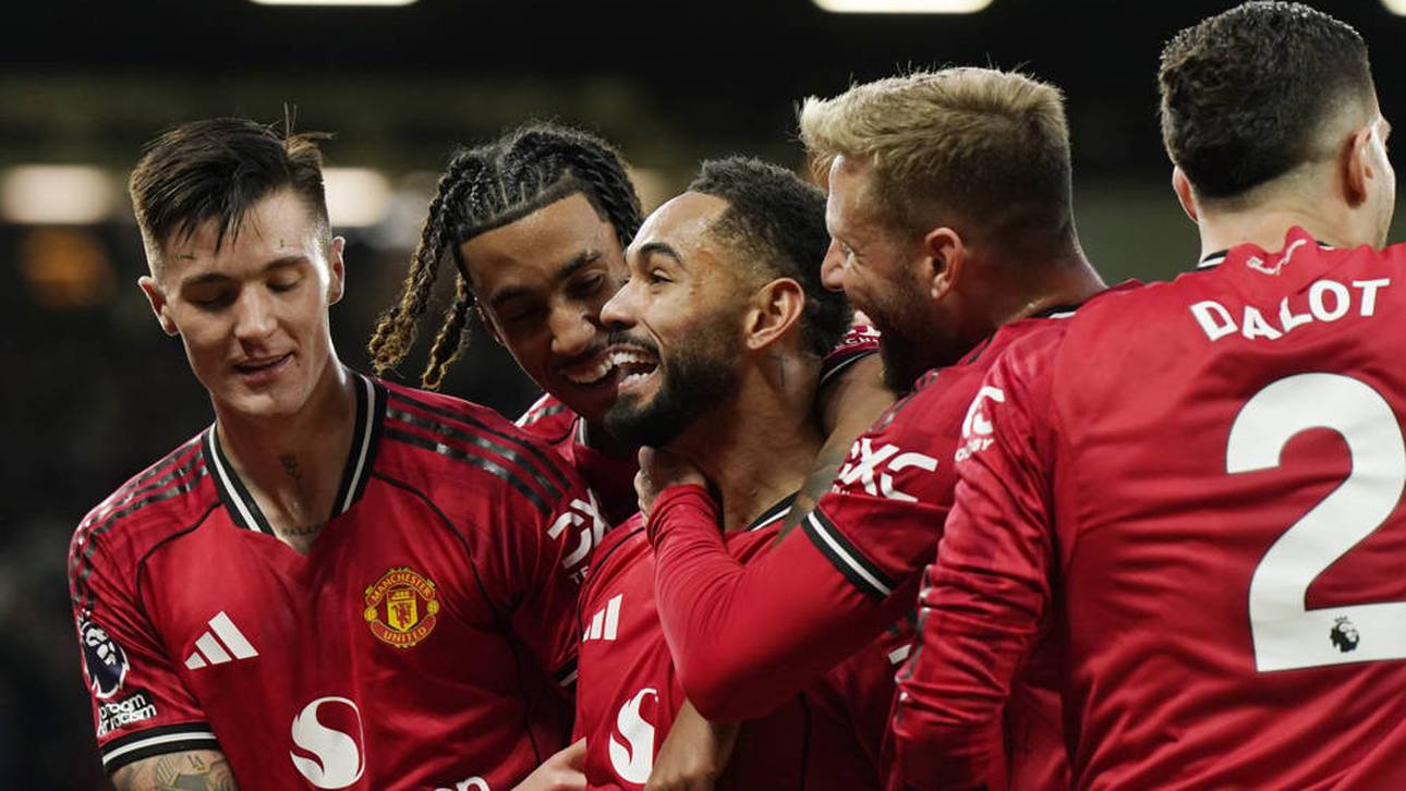 Matheus Cunha gelang sein erstes Tor im Old Trafford für Manchester United