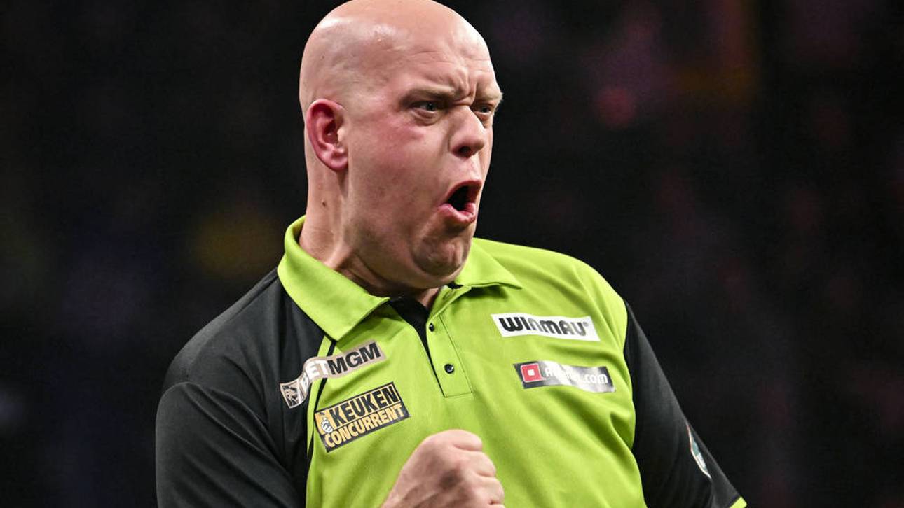  Michael van Gerwen gewann die letzte Ausgabe der European Darts Trophy