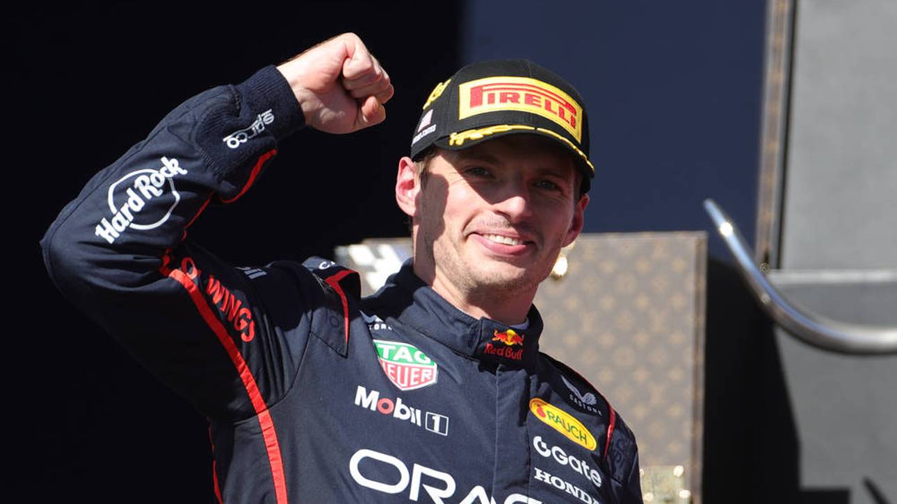 Max Verstappen stralt nach seinem Sieg in Austin