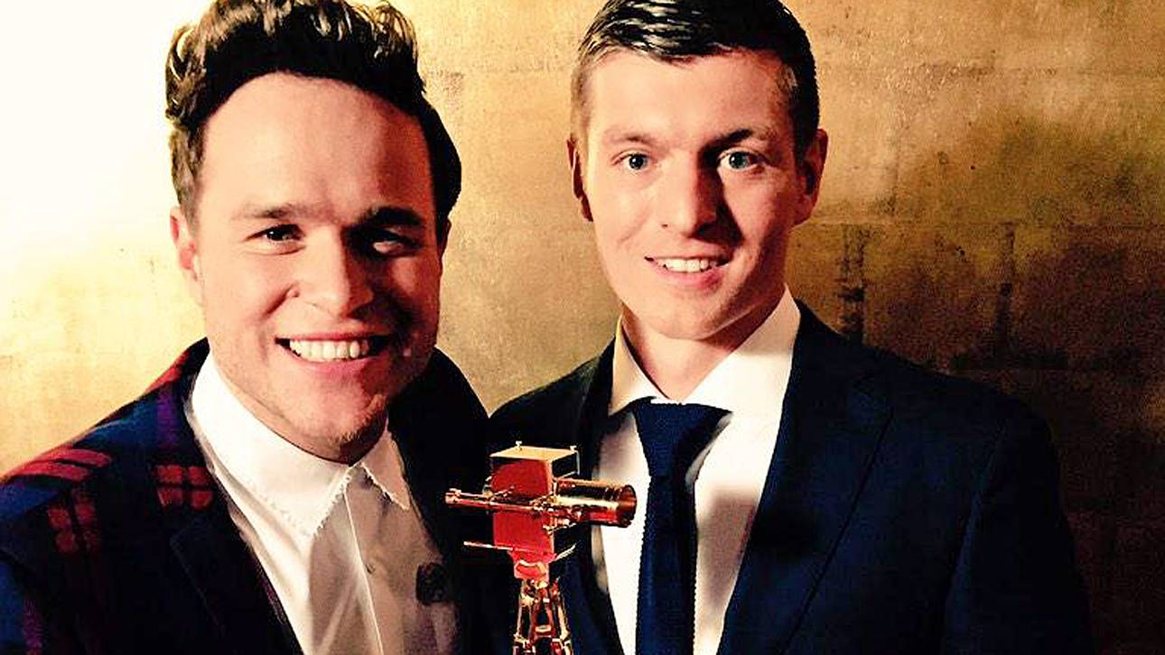 Toni Kroos trifft Olly Murs