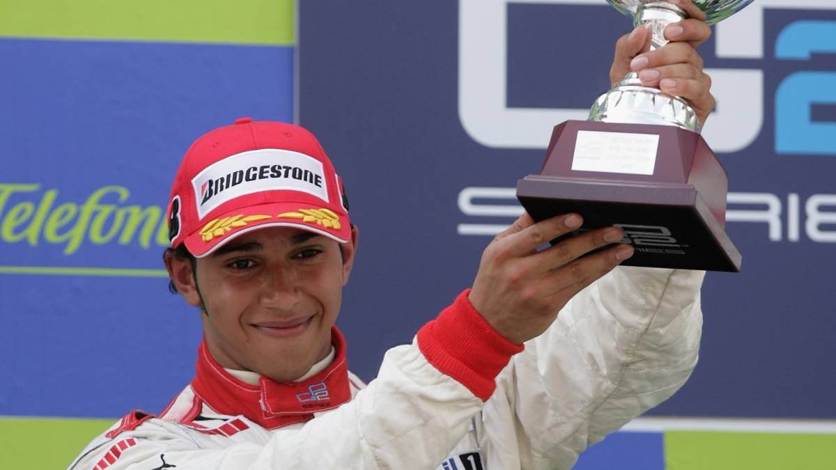 Formel 1: Beim GP2-Rennen in Barcelona feierte Lewis Hamilton einen zweiten Rang
