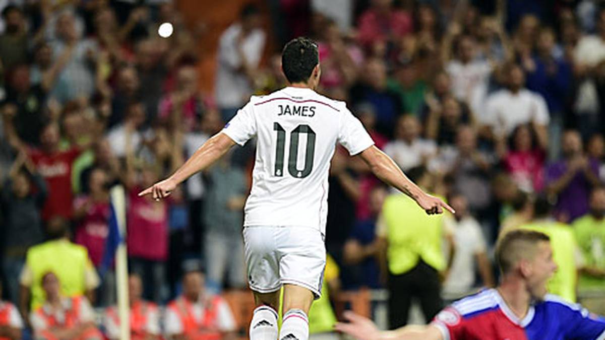 Das 4:0 macht noch vor dem Seitenwechsel James Rodriguez
                  
                  
                  