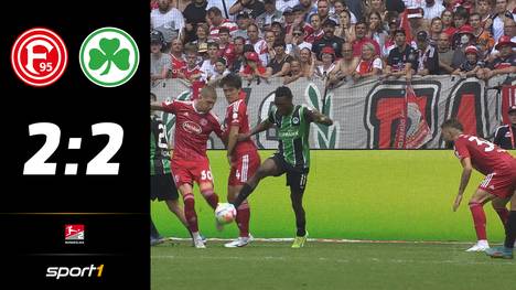 Fortuna Düsseldorf dreht in der 2. Fußball-Bundesliga das Spiel gegen die SpVgg Greuther Fürth - trotzdem gelingt es den Rheinländern nicht, das Ergebnis über die Zeit zu retten.