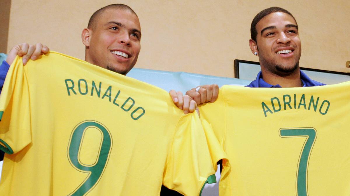 RONALDO (ehemals Real Madrid)/ADRIANO (ehem. Inter Mailand): Die beiden ehemaligen Stars der Selecao kämpften in ihrer Karriere immer wieder mit Übergewicht. Unvergessen ihr Auftritt bei der WM 2006, als sich ihr Aktionsradios im Strafraum um den Elfmeterpunkt herum erstreckte