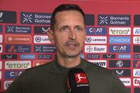 Zwischen Leverkusen und Frankfurt kommt es zum Ende des Spiels zu einer strittigen Szene. SGE-Trainer Dino Toppmöller hat eine klare Meinung zu der Schiedsrichterleistung. 